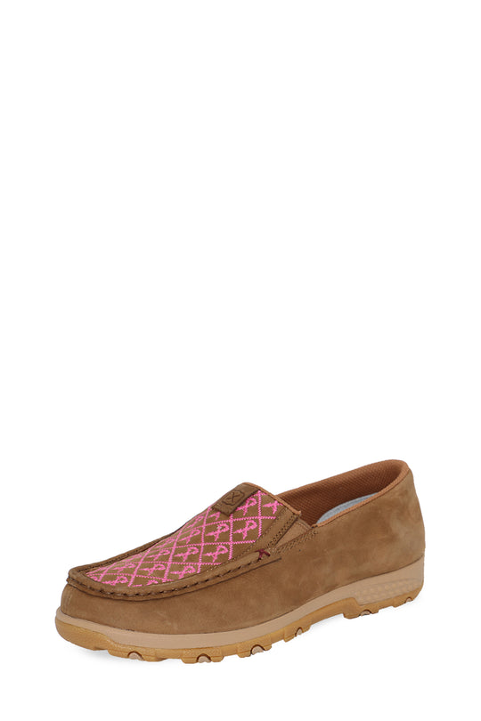 Twisted X - Womens Pink Ribbons Moc