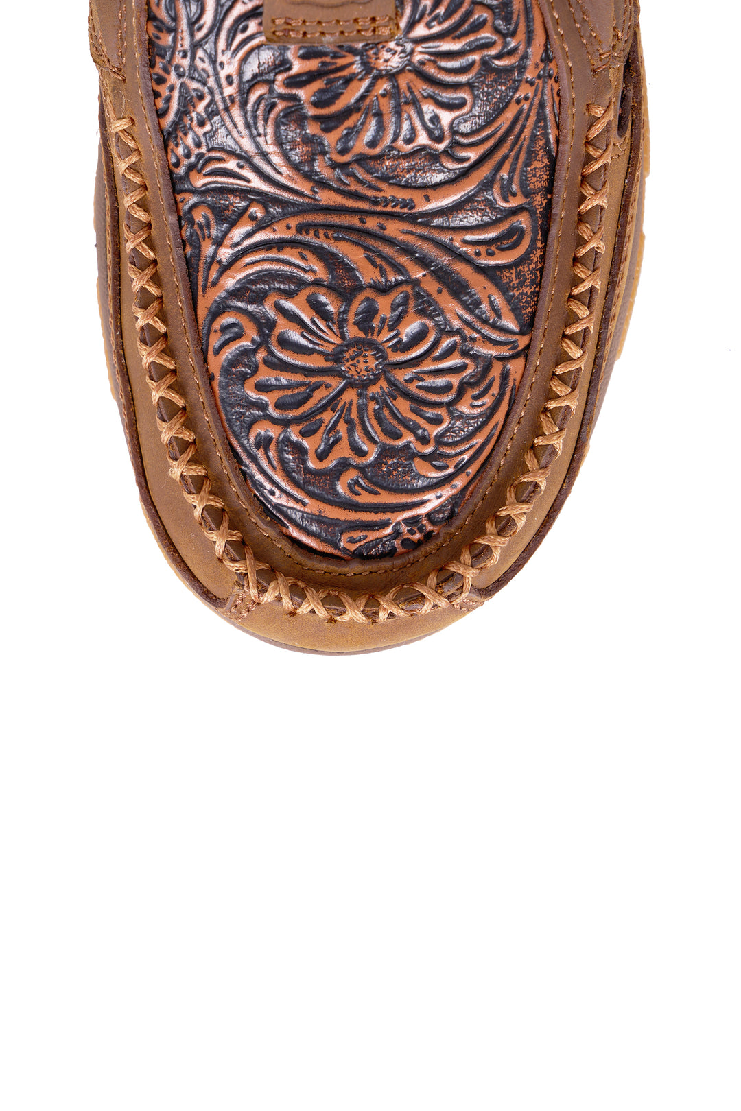 Twisted X - Womens Brown Tooled Cell Stretch Moc
