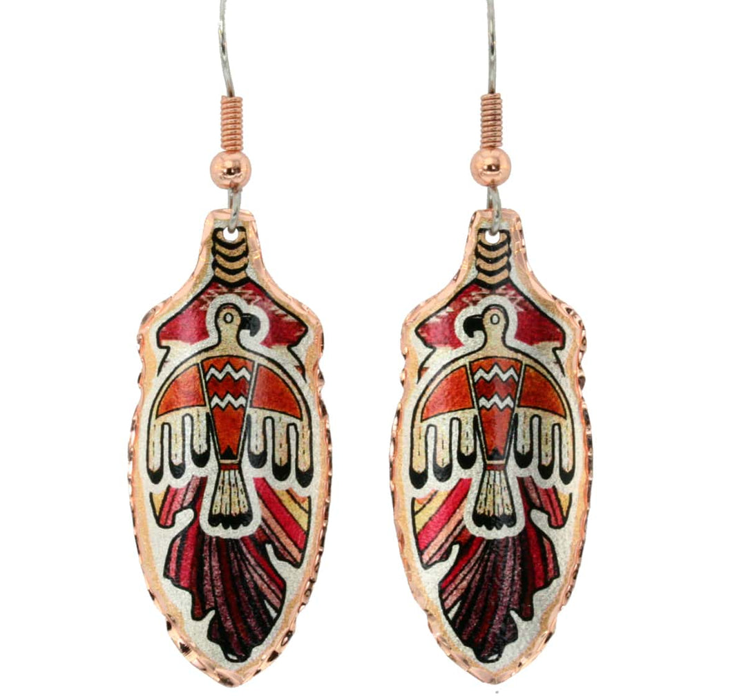 Native American - T Bird Rust Earrings