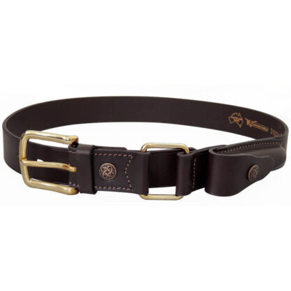 Toowoomba Saddlery - Stockmans Belt Dark with Pouch