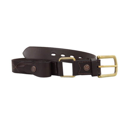 Toowoomba Saddlery - Stockmans Belt Dark with Pouch