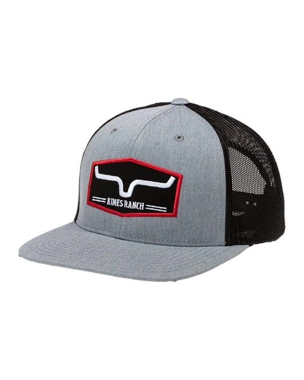 Kimes Ranch - Replay Trucker Hat Heather Grey