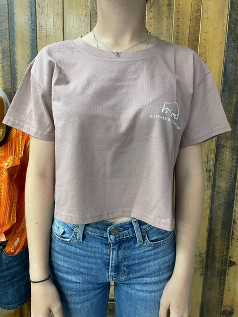 BBWS - Womens Dusty Pink Barra Crop Top