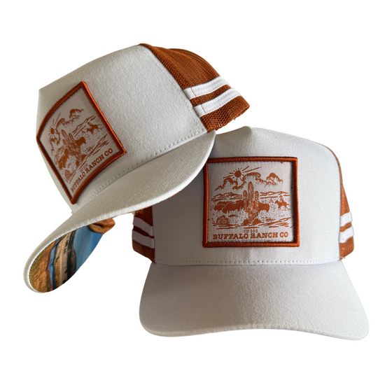 BBWS - White Rust Ranch Co Trucker Cap