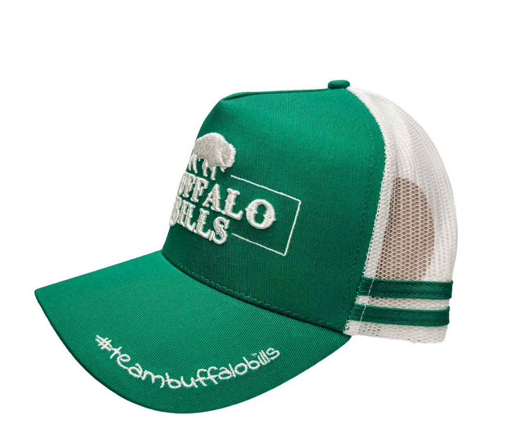 BBWS - QLD 3D Logo Green/White Trucker Cap