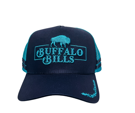 BBWS - QLD 3D Logo Navy/Turquoise Trucker Cap