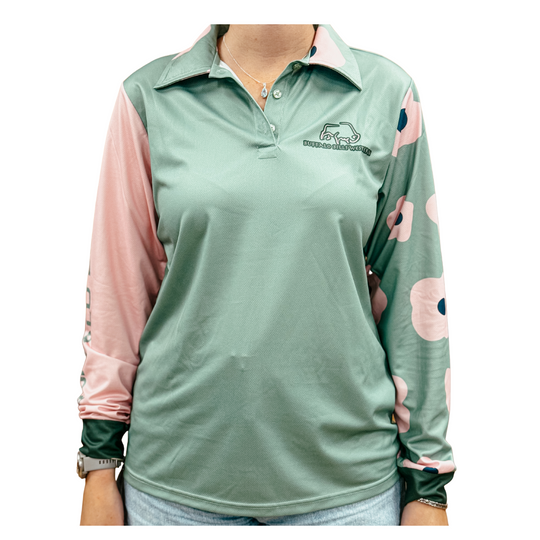 BBWS - Womens Sage Floral NT Fishing Shirt