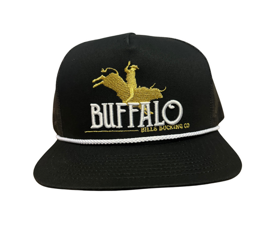 BBWS - Black Bucking Bull Flat Cap