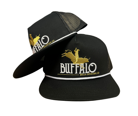 BBWS - Black Bucking Bull Flat Cap