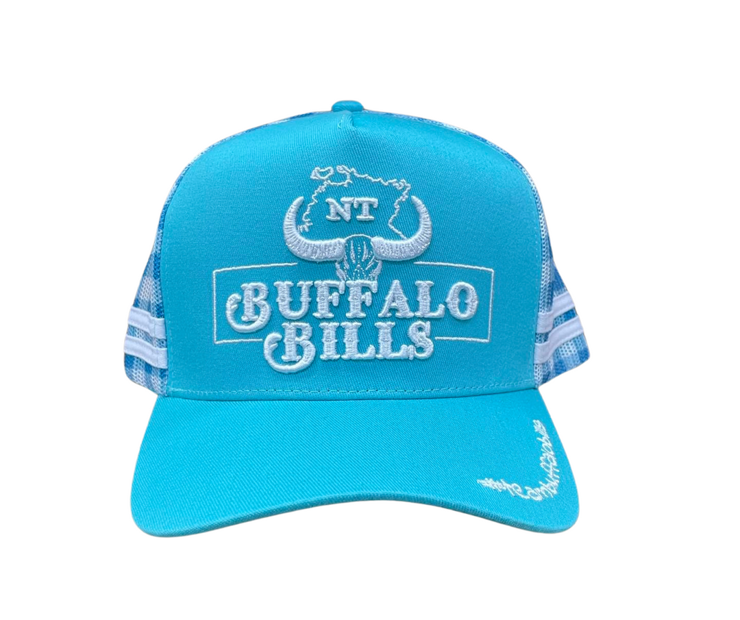 BBWS - Turquoise Gingham NT Trucker Cap