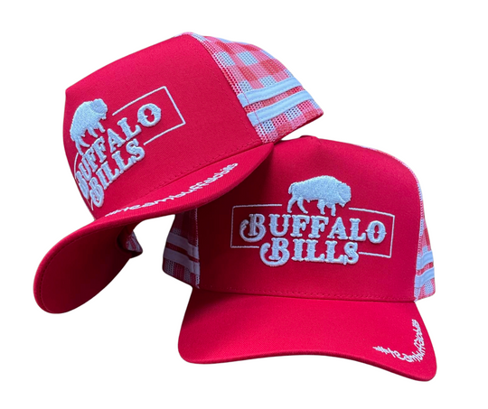 BBWS - Red Gingham QLD Trucker Cap