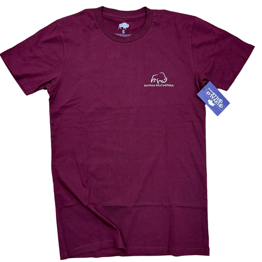 BBWS - Mens Burgundy NT Map Tee