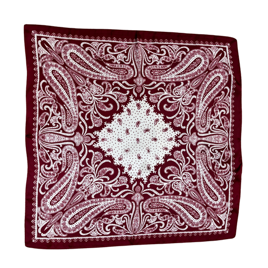 Wild Rag - Burgundy Paisley Medium