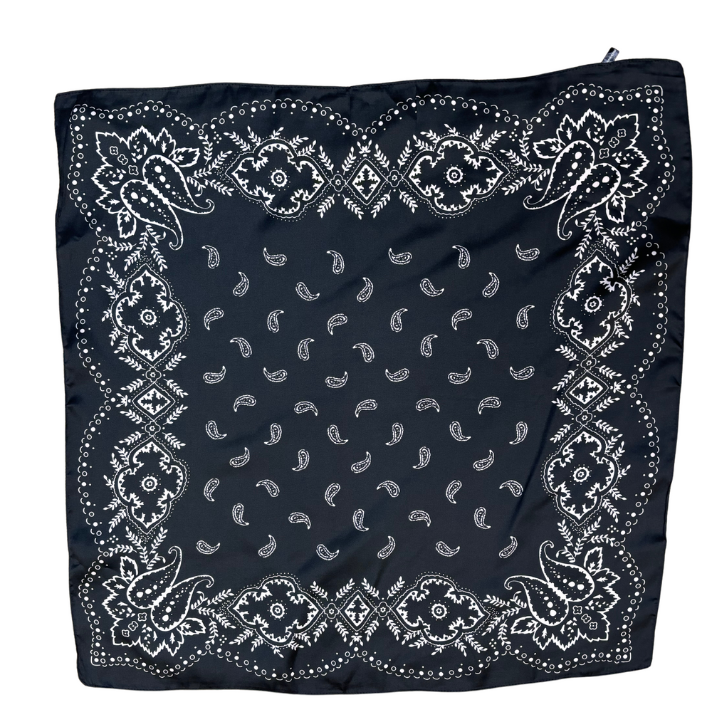 Wild Rag - Black Paisley Medium