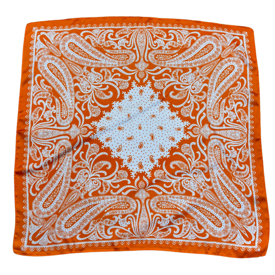 Wild Rag - Orange Paisley Medium