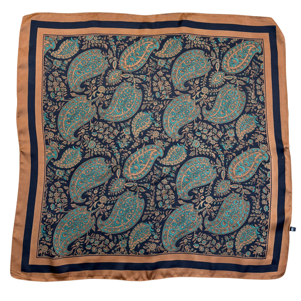 Wild Rag - Bronze/Black Paisley Medium