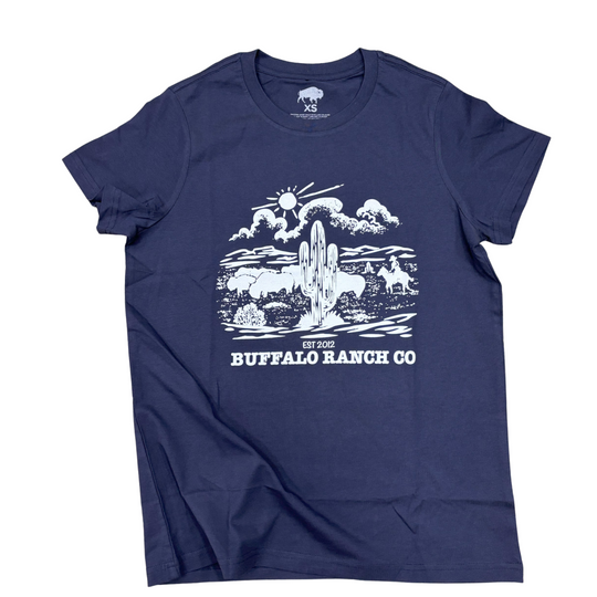 BBWS - Womens Midnight Blue Ranch Co Tee