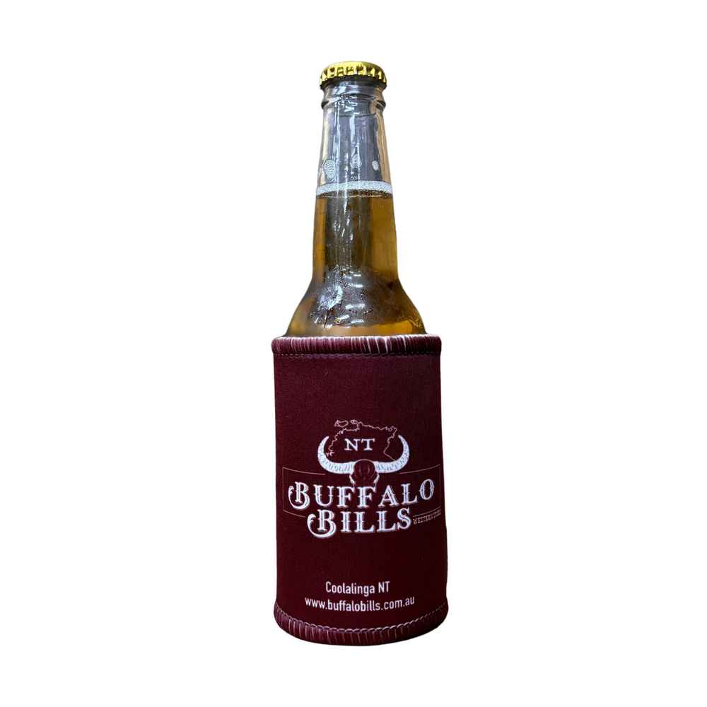 BBWS - Stubby Cooler Maroon Brahman Country