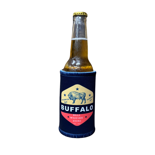 BBWS - Stubby Cooler Navy QLD/NT Logo