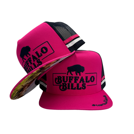 BBWS - Hybrid Navy/Hot Pink Flat Trucker