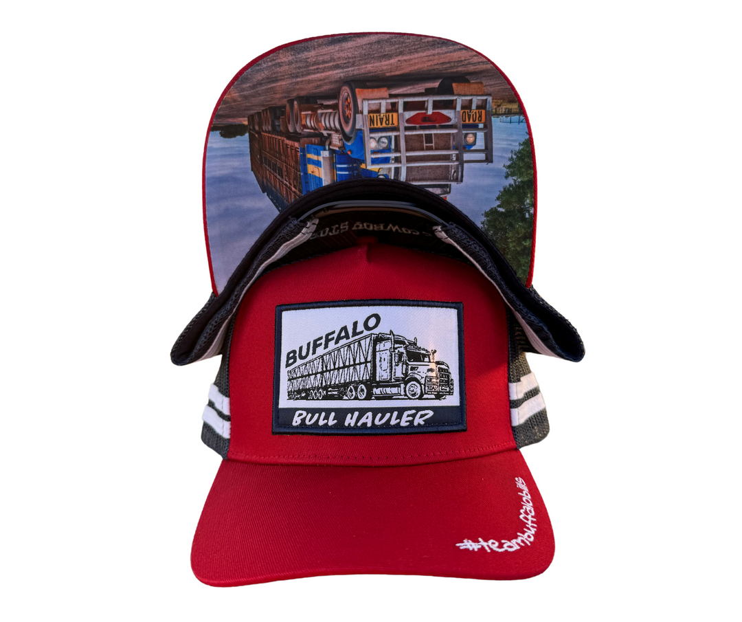 BBWS - Maroon Bull Hauler Patch Cap