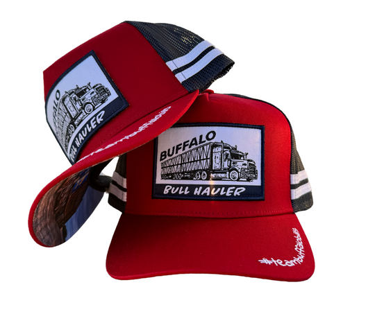 BBWS - Maroon Bull Hauler Patch Cap