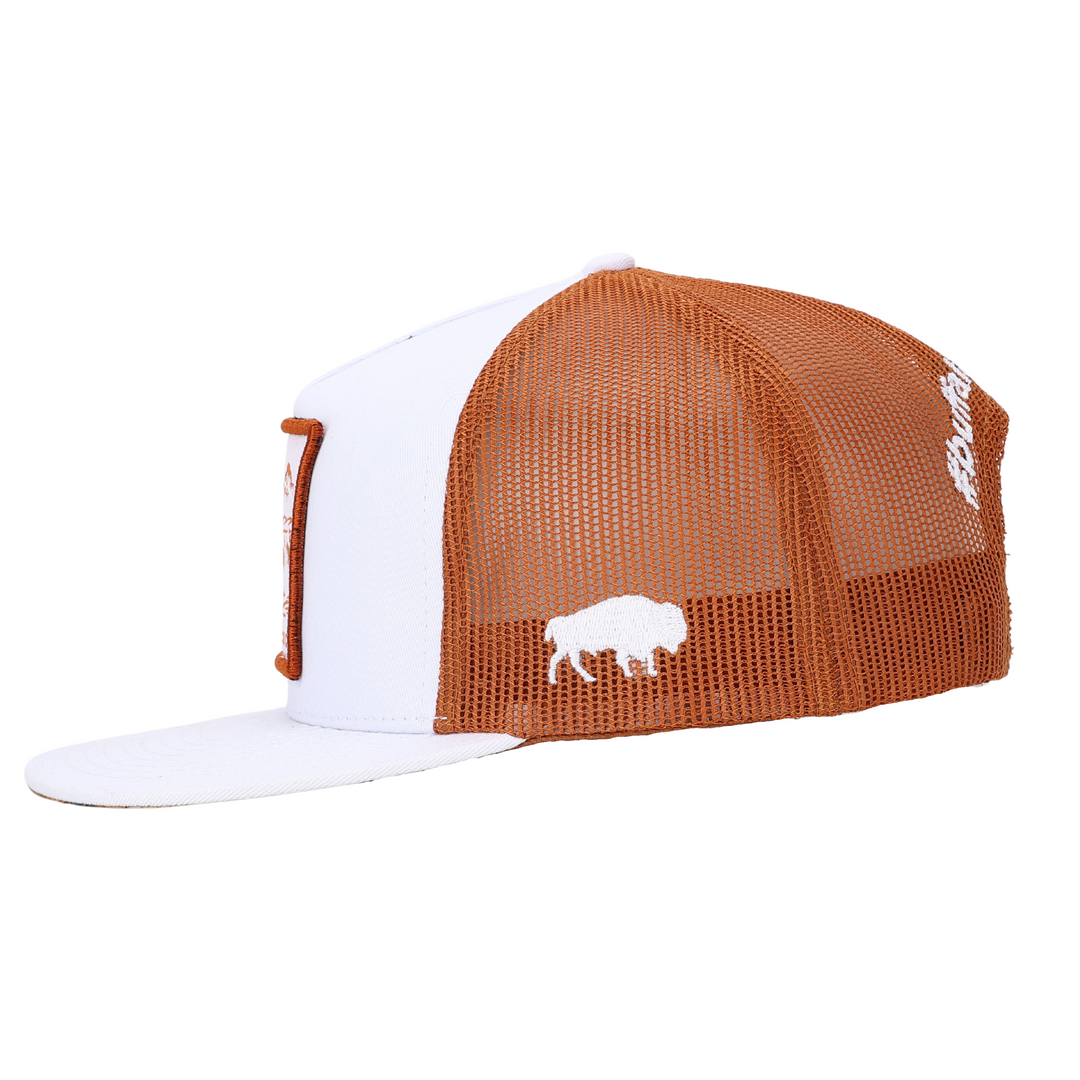 BBWS - White Rust Ranch Co Flat Cap