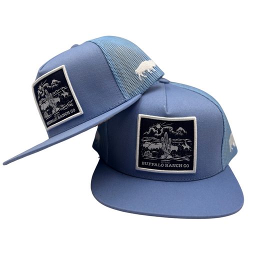 BBWS - Sky Blue Ranch Co Flat Cap