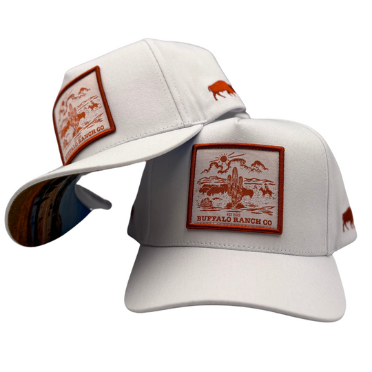 BBWS - White Rust Ranch Co Full Fabric Cap