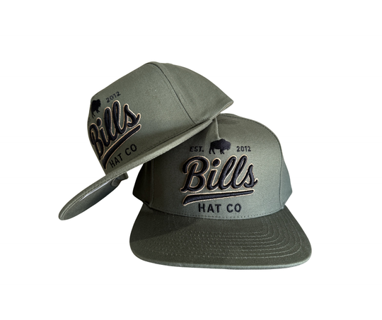 BBWS - Olive Bills Hat Co Full Fabric Cap