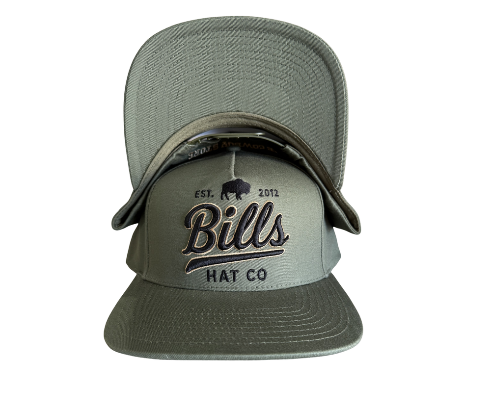 BBWS - Olive Bills Hat Co Full Fabric Cap