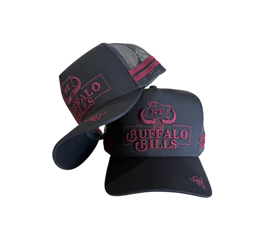 BBWS - Black Maroon NT Logo Trucker Cap