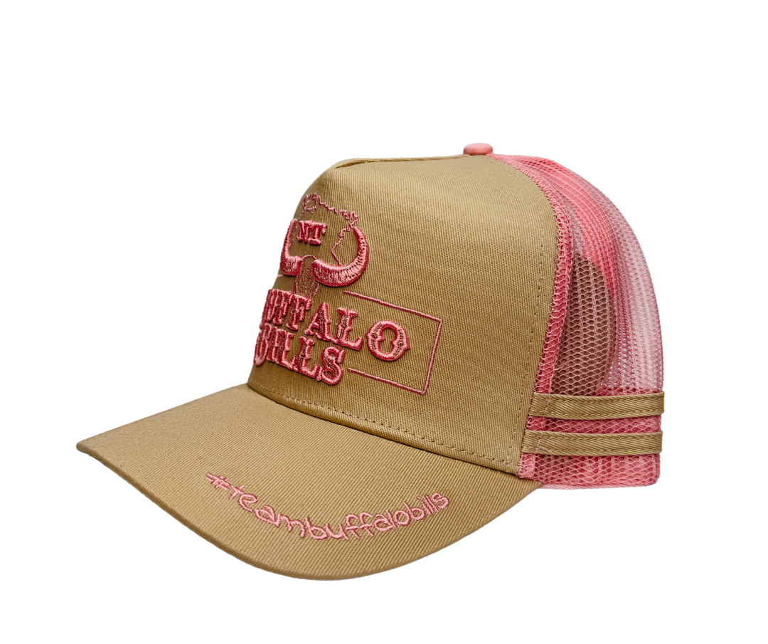 BBWS - NT 3D Logo Cream/Pink Trucker Cap