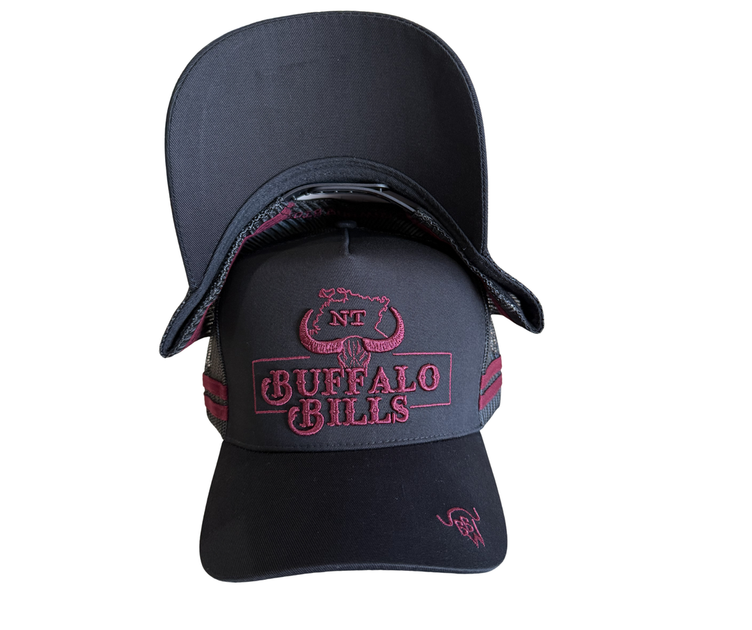 BBWS - Black Maroon NT Logo Trucker Cap