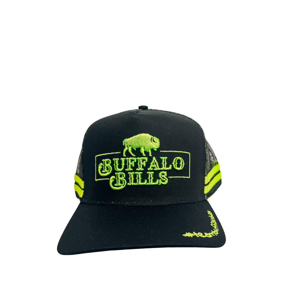 BBWS - QLD 3D Logo Lime Green Trucker Cap