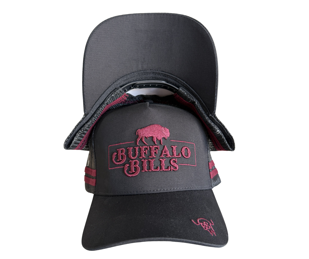 BBWS - Black Maroon QLD Logo Trucker Cap
