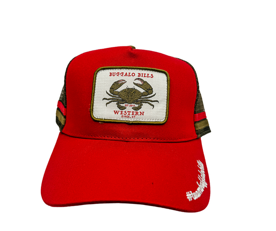 BBWS - Mud Crab Dark Red Trucker Cap