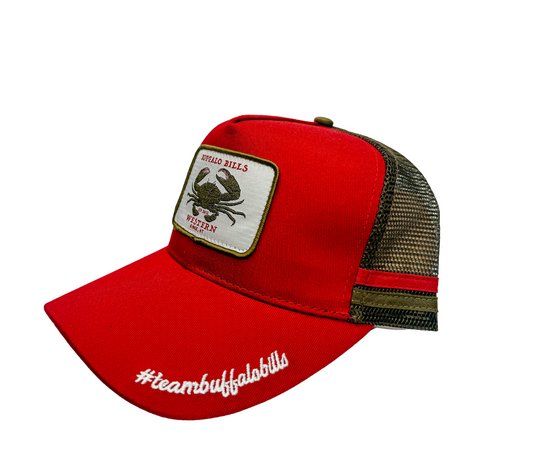 BBWS - Mud Crab Dark Red Trucker Cap