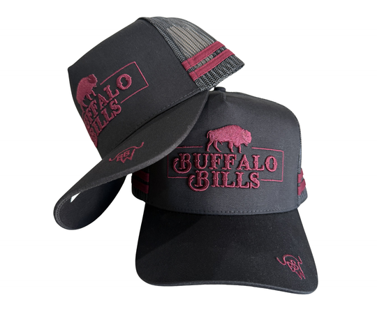 BBWS - Black Maroon QLD Logo Trucker Cap