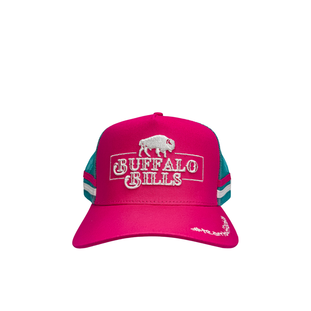 BBWS - QLD 3D Logo Pink/Turquoise Trucker Cap