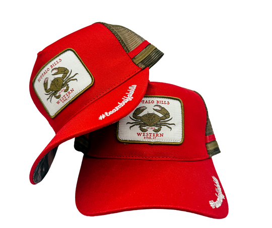 BBWS - Mud Crab Dark Red Trucker Cap