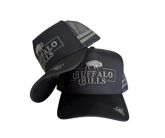 BBWS - Black Grey QLD Logo Trucker Cap