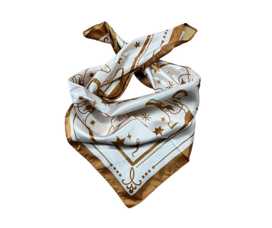 Wild Rag - White/Rust Ranch Small