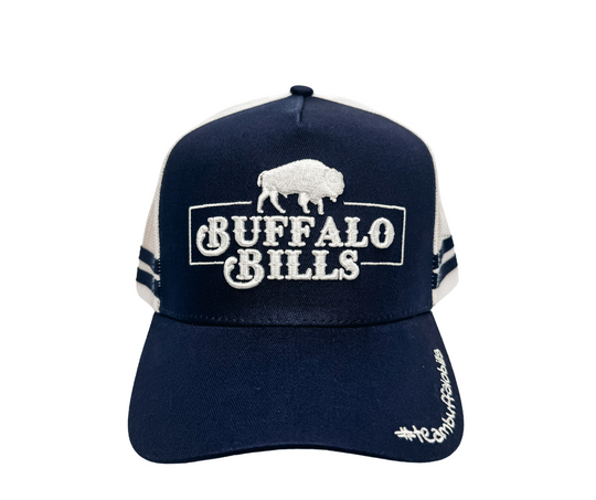 BBWS - QLD 3D Logo Navy/White Trucker Cap