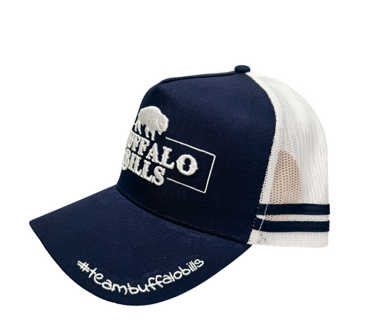 BBWS - QLD 3D Logo Navy/White Trucker Cap