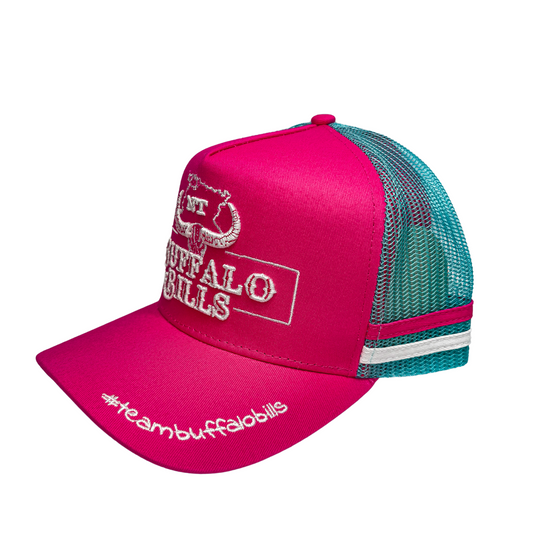 BBWS - NT 3D Logo Pink/Turquoise Trucker Cap