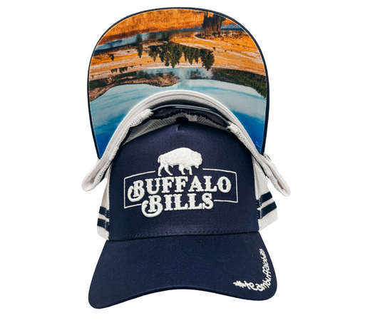 BBWS - QLD 3D Logo Navy/White Trucker Cap