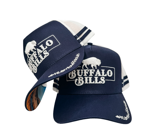 BBWS - QLD 3D Logo Navy/White Trucker Cap