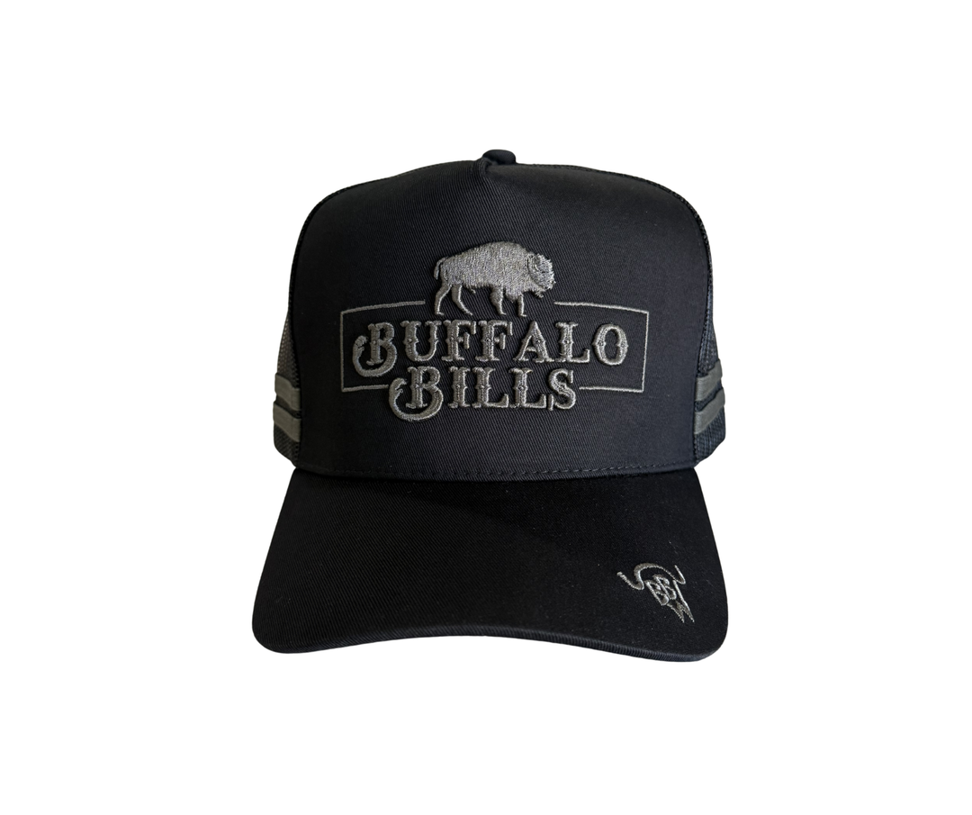 BBWS - Black Grey QLD Logo Trucker Cap