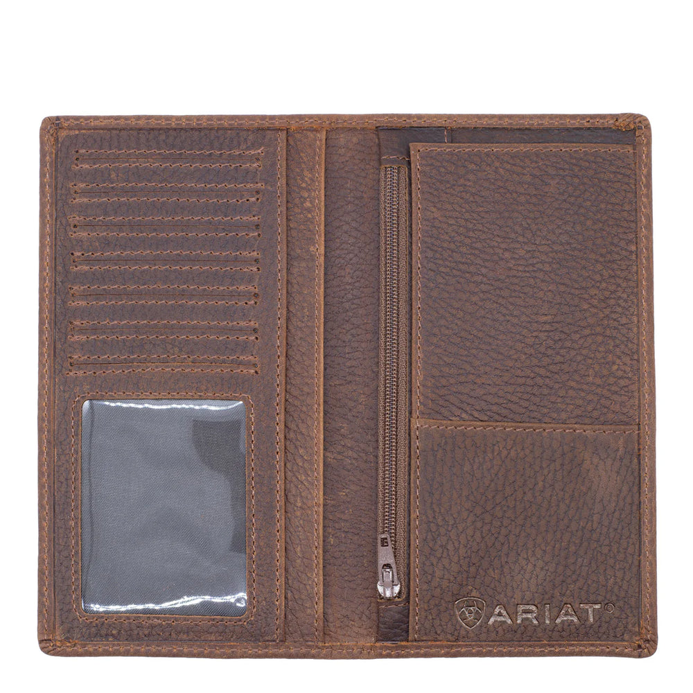 Ariat - Rodeo Wallet - Distressed Brown Logo